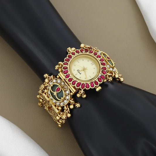 Ranisahiba Exquisite e Gold-Plated Bracelet Watch